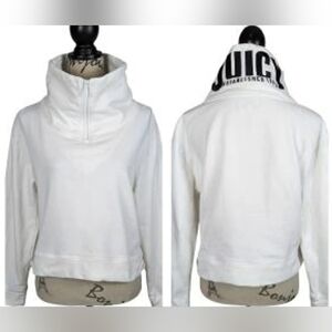 Juicy Couture Cream High Collar Top